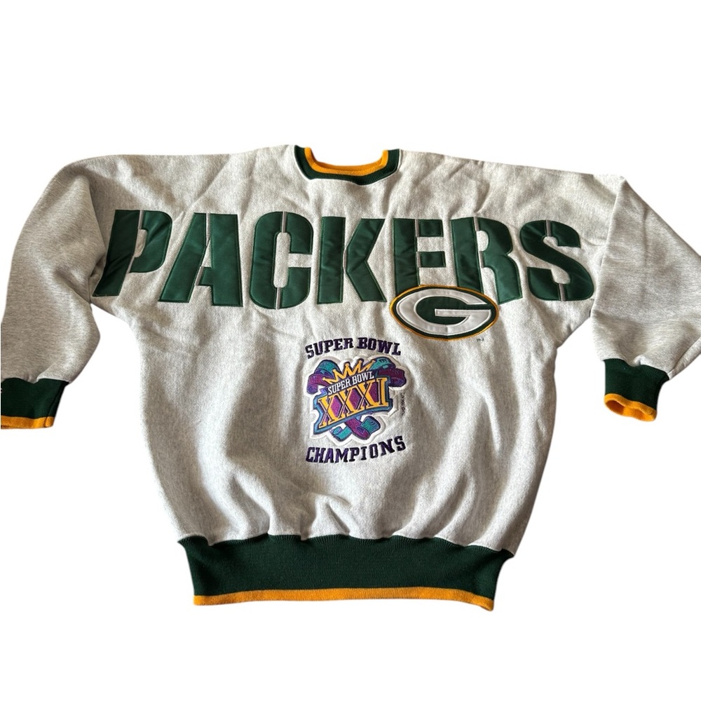 Packers Gray and Green Sweater